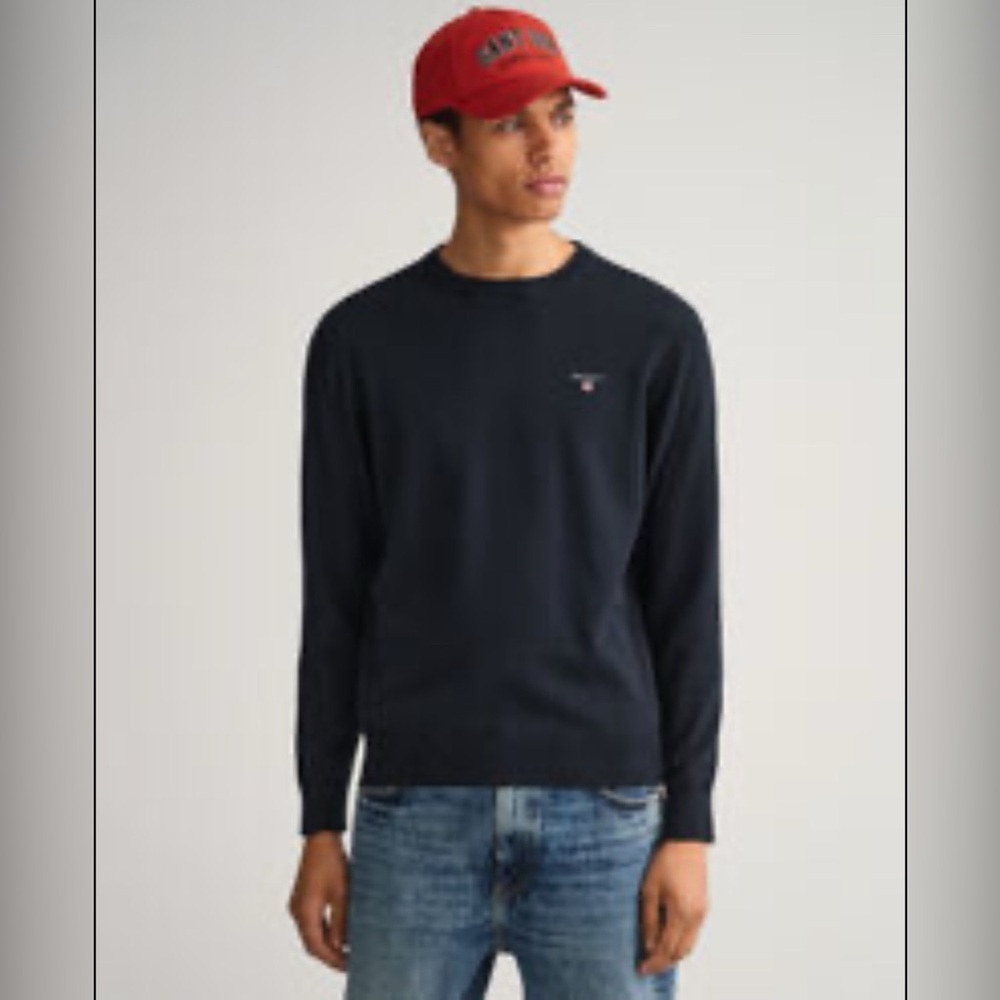 Gant Classic Cotton Crew Neck Sweater Size Medium.